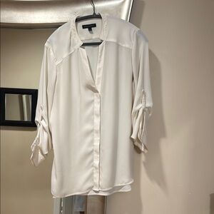 Banana Republic Cream Button Down Shirt